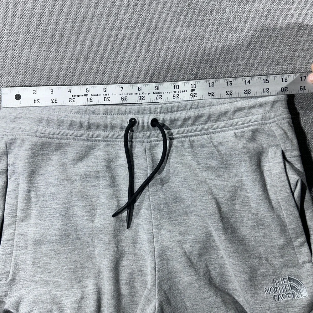 The North Face Sweatpants Mens Large Gray Good Raw Hem Drawstring Joggers